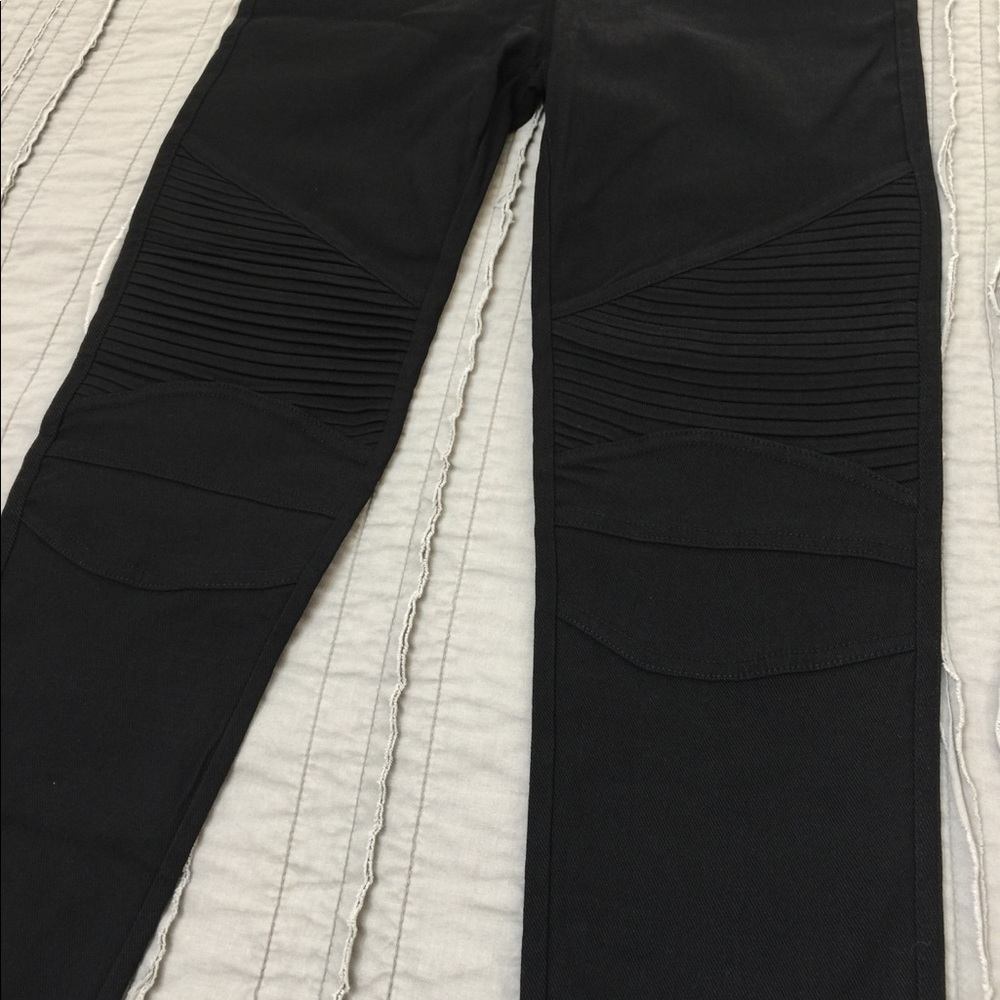 Black Moto Jeggings